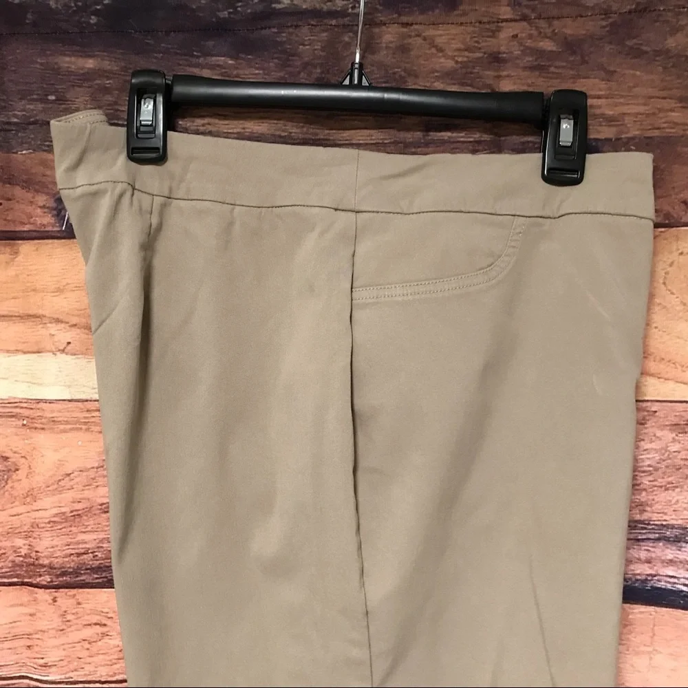 Kim Rogers Tan Stretch Shorts - Picture 2 of 8